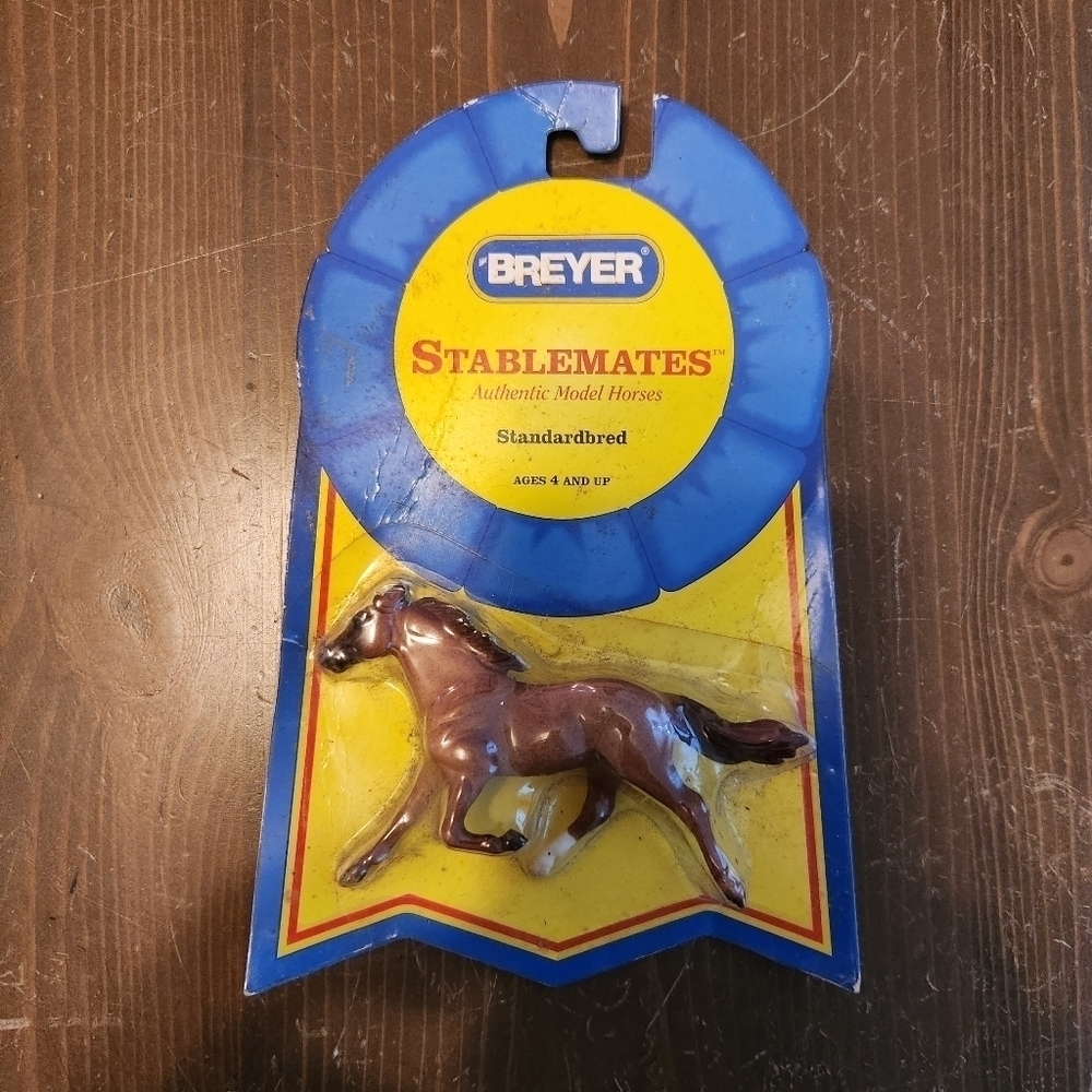 Vtg Breyer Stablemates Authentic Model Horses Standardbred Horse New In Package